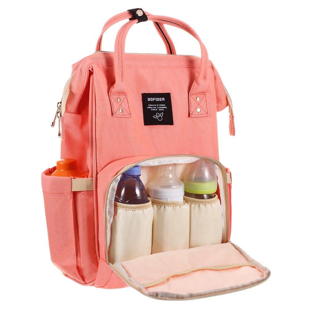 AOFIDER Diaper Bag Backpack Coral Aux p tits cadeaux